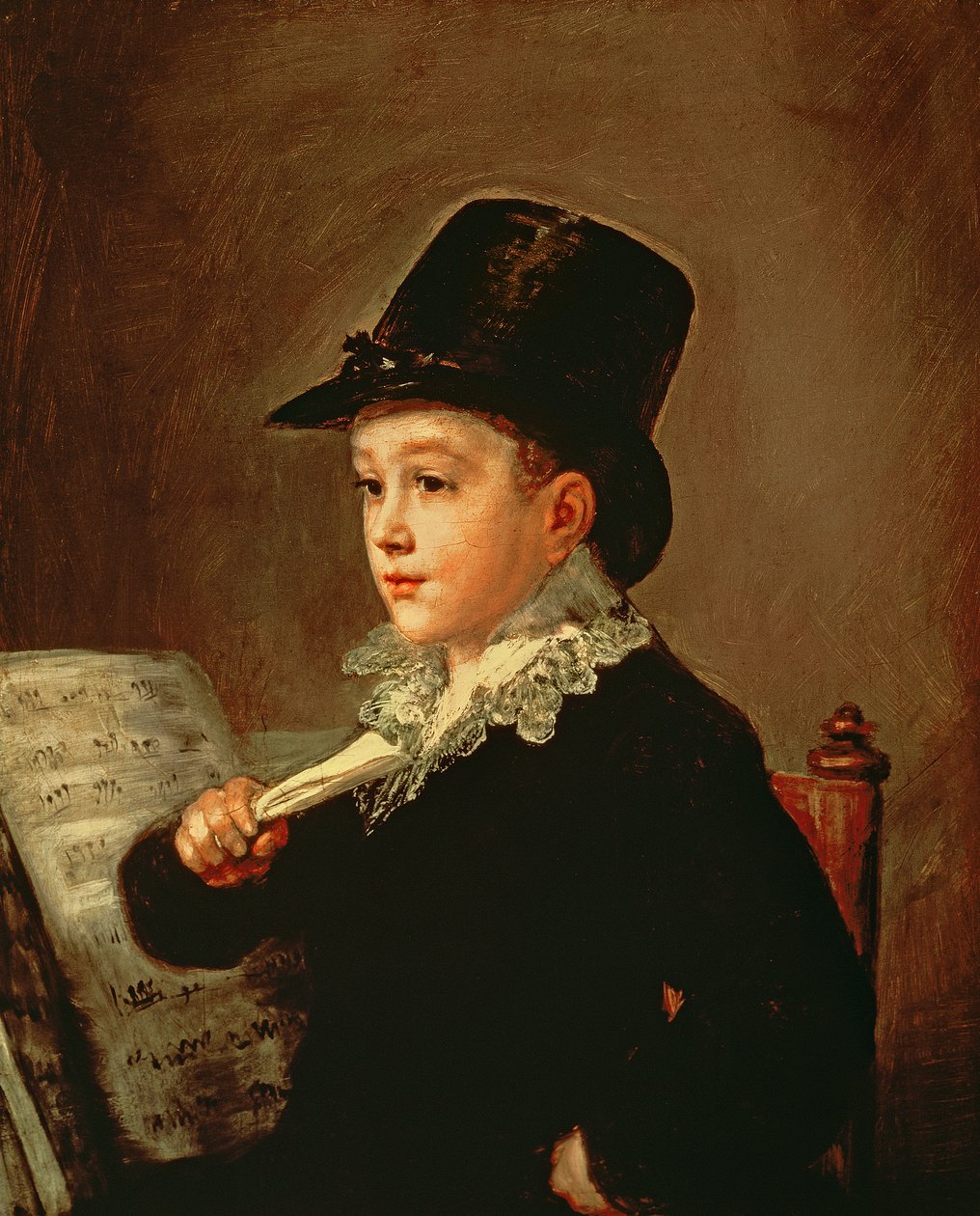 Retrato de Marianito Goya, neto do artista, c.1815 de Francisco de Goya