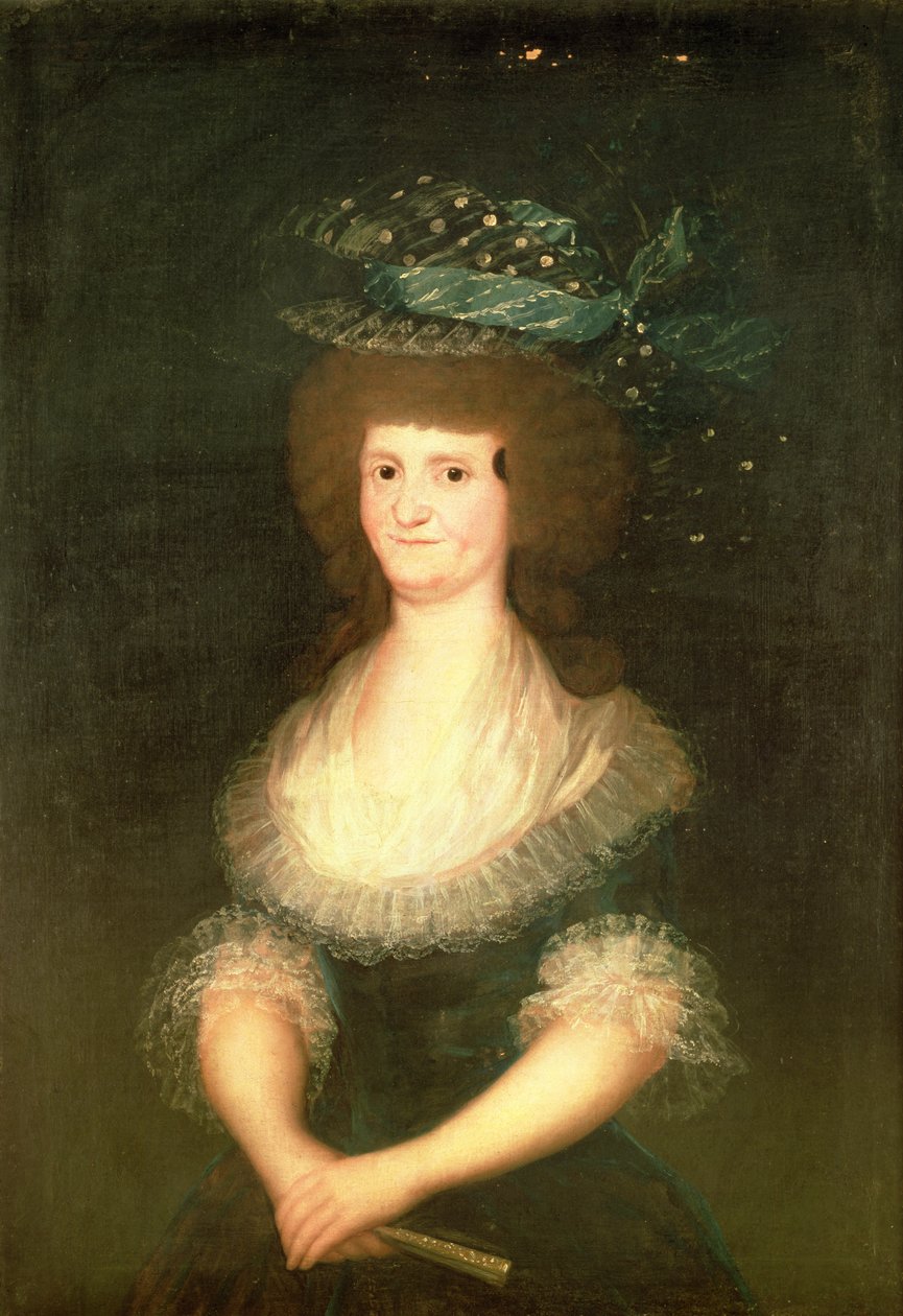 Retrato da rainha Maria Luisa (1751-1819) esposa do rei Carlos IV (1788-1808) da Espanha de Francisco de Goya