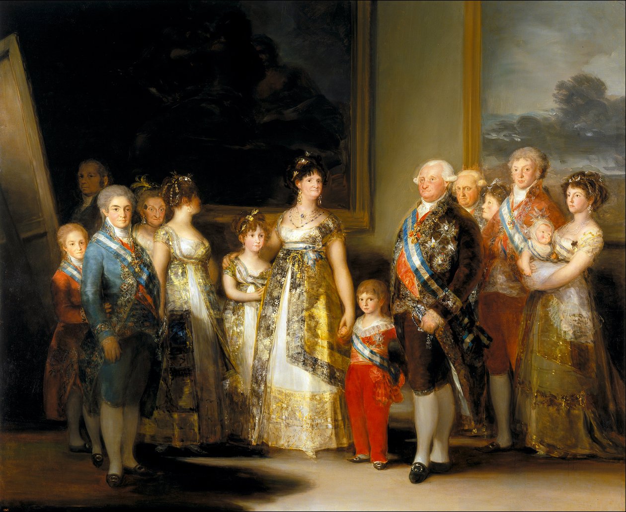 Retrato da família de Carlos IV de Francisco de Goya