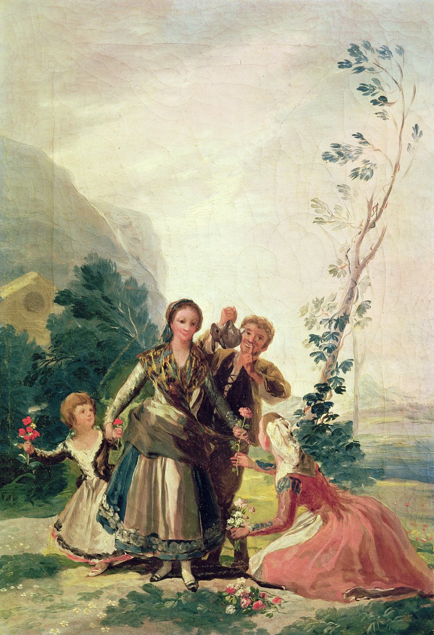 Primavera ou o vendedor de flores, 1786 de Francisco de Goya