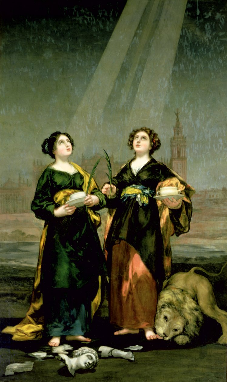 São Justina e Santa Rufina, 1817 de Francisco de Goya