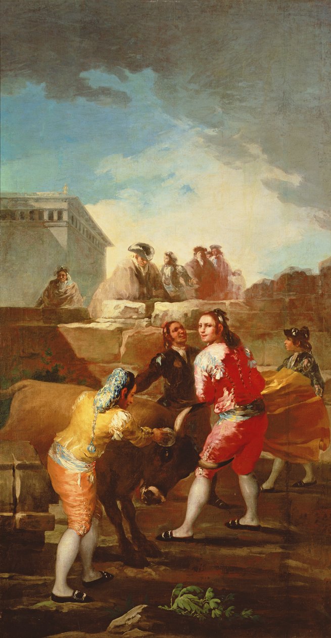 A tourada amadora, 1778-80 de Francisco de Goya