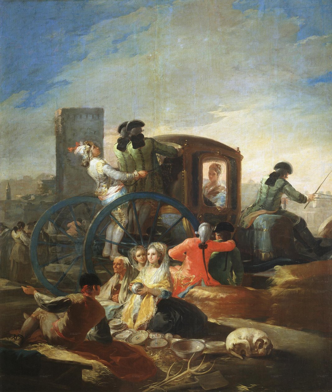 O vendedor de louças de Francisco de Goya