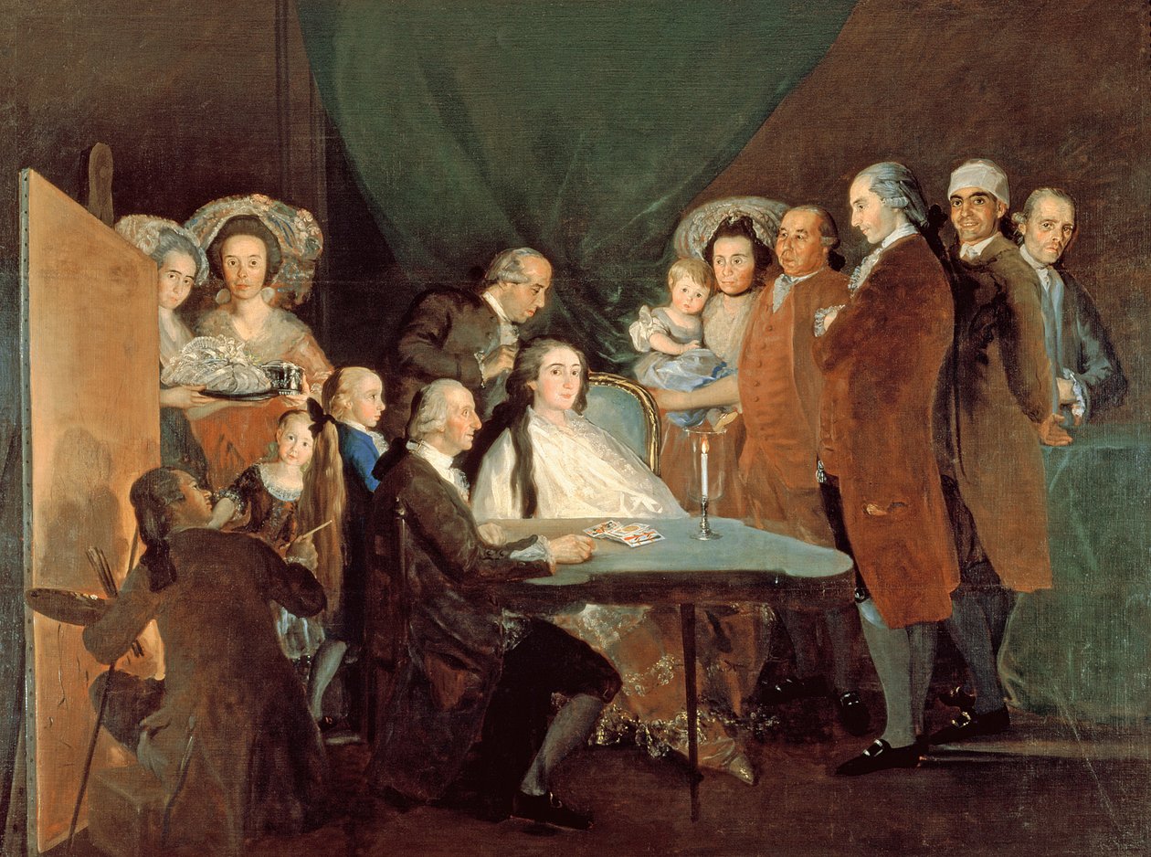 A Família do Infante Don Luis de Borbon, 1783-84 de Francisco de Goya