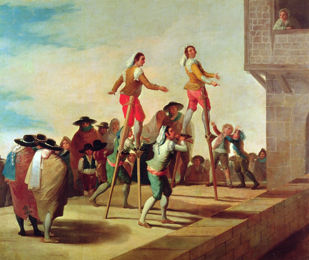 Os palafitas, c.1791-92 de Francisco de Goya