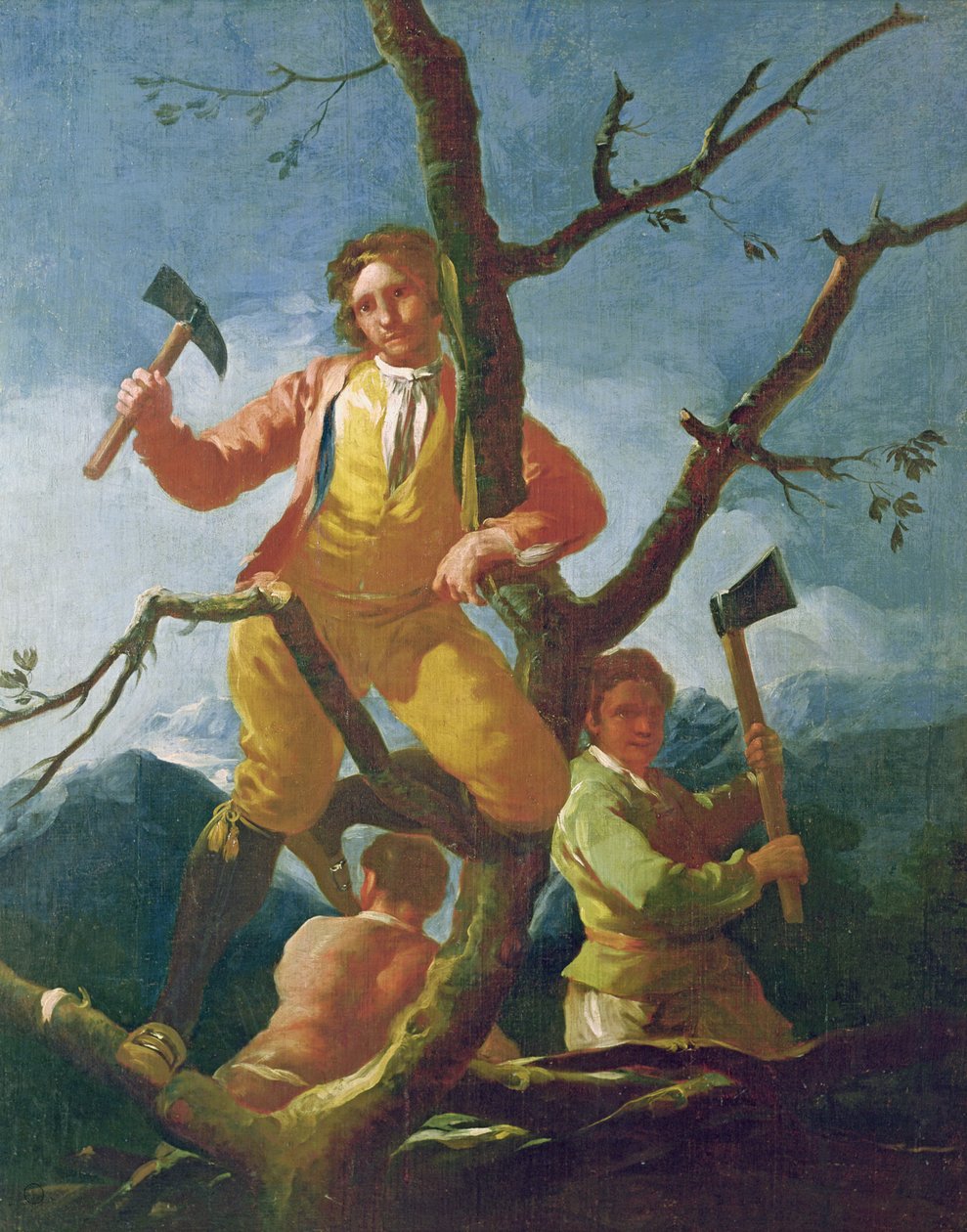 Os lenhadores, 1779 de Francisco de Goya