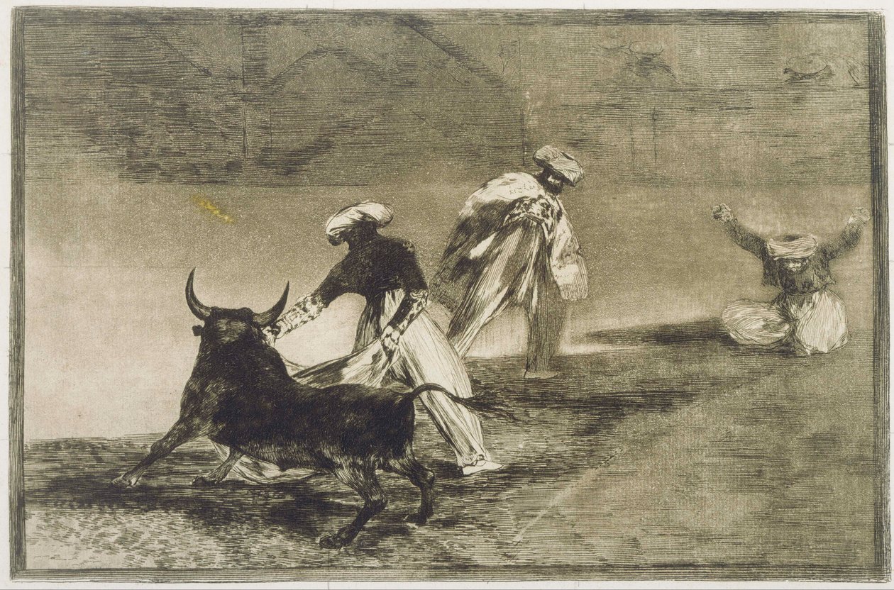 Eles jogam outro com o cabo ... de L de Francisco de Goya