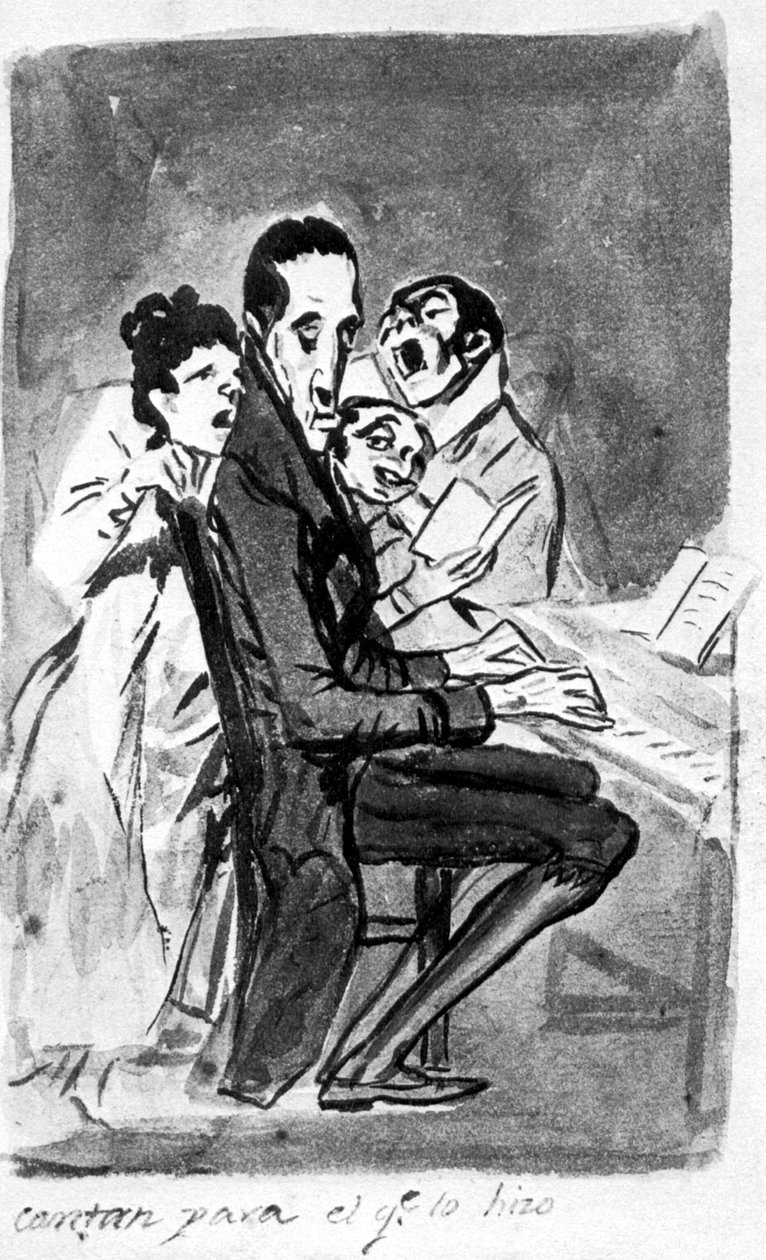 Eles cantam para o compositor de Francisco de Goya