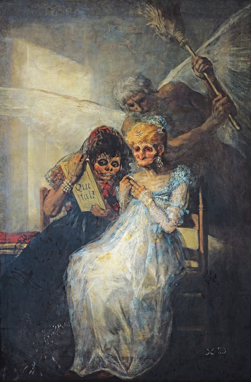 Tempo das mulheres velhas, 1820 de Francisco de Goya
