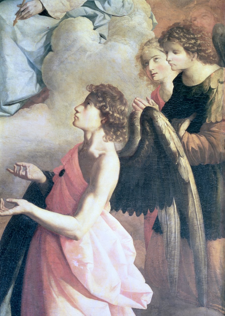Anjos: Detalhe da Apoteose de São Jerônimo, c.1638-39 de Francisco de Zurbaran