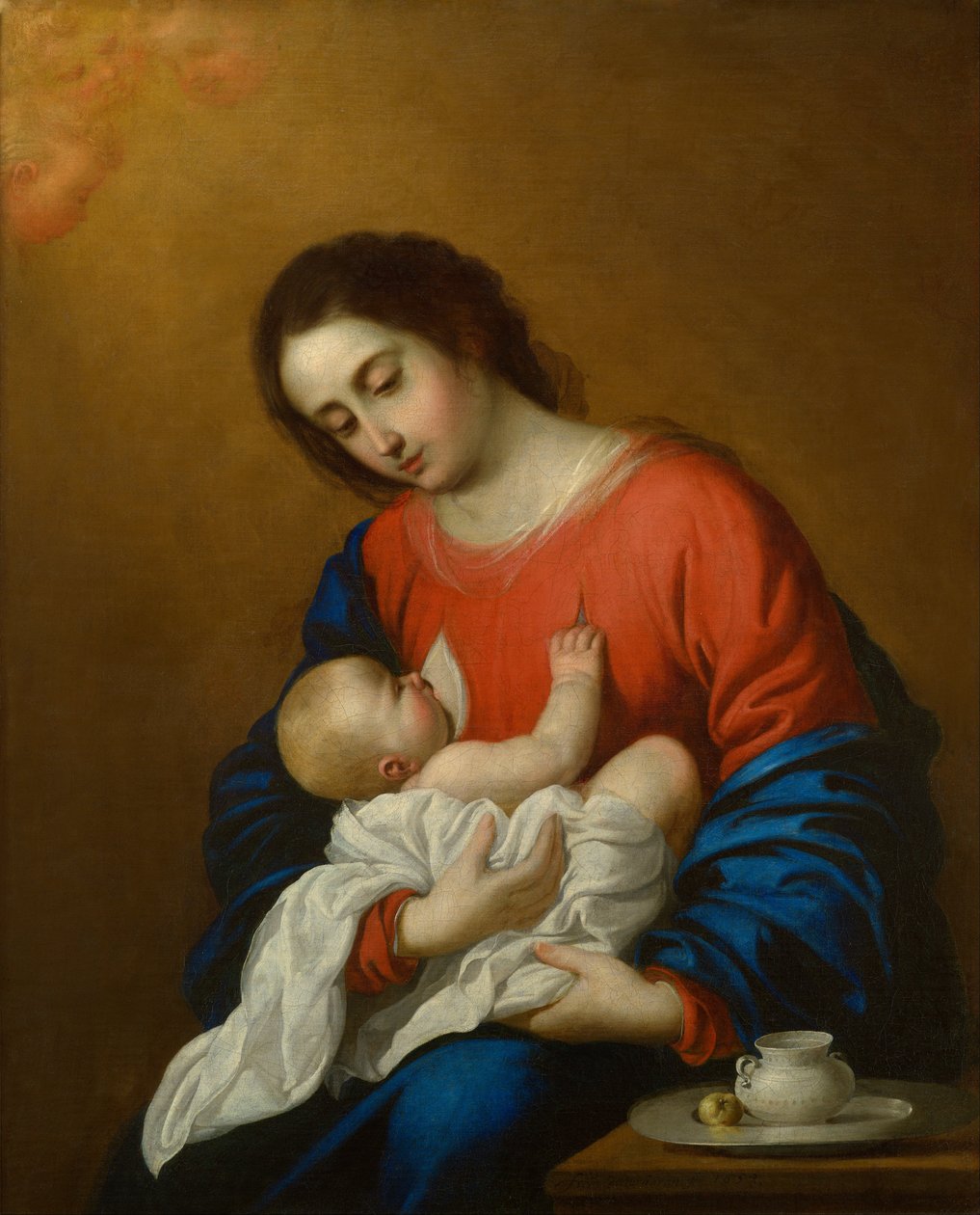 Madonna e criança de Francisco de Zurbaran