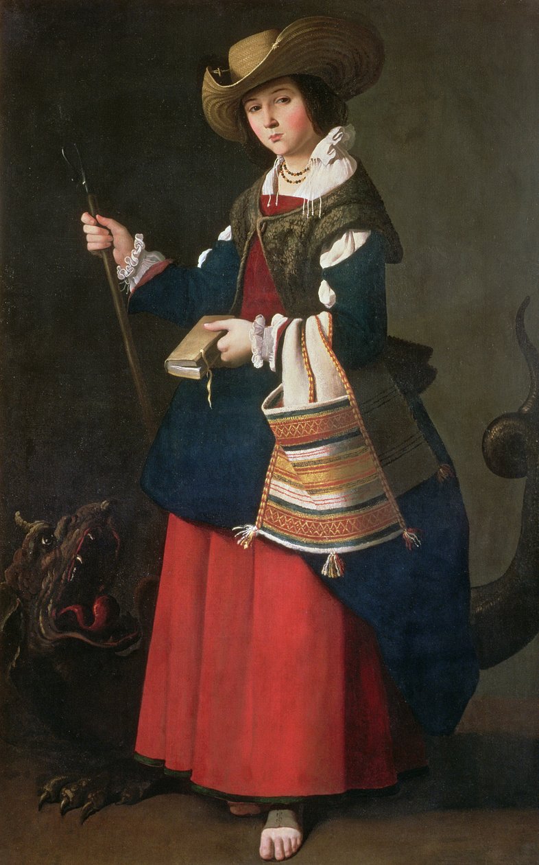 Santa Margarida de Antioquia, 1630-34 de Francisco de Zurbaran