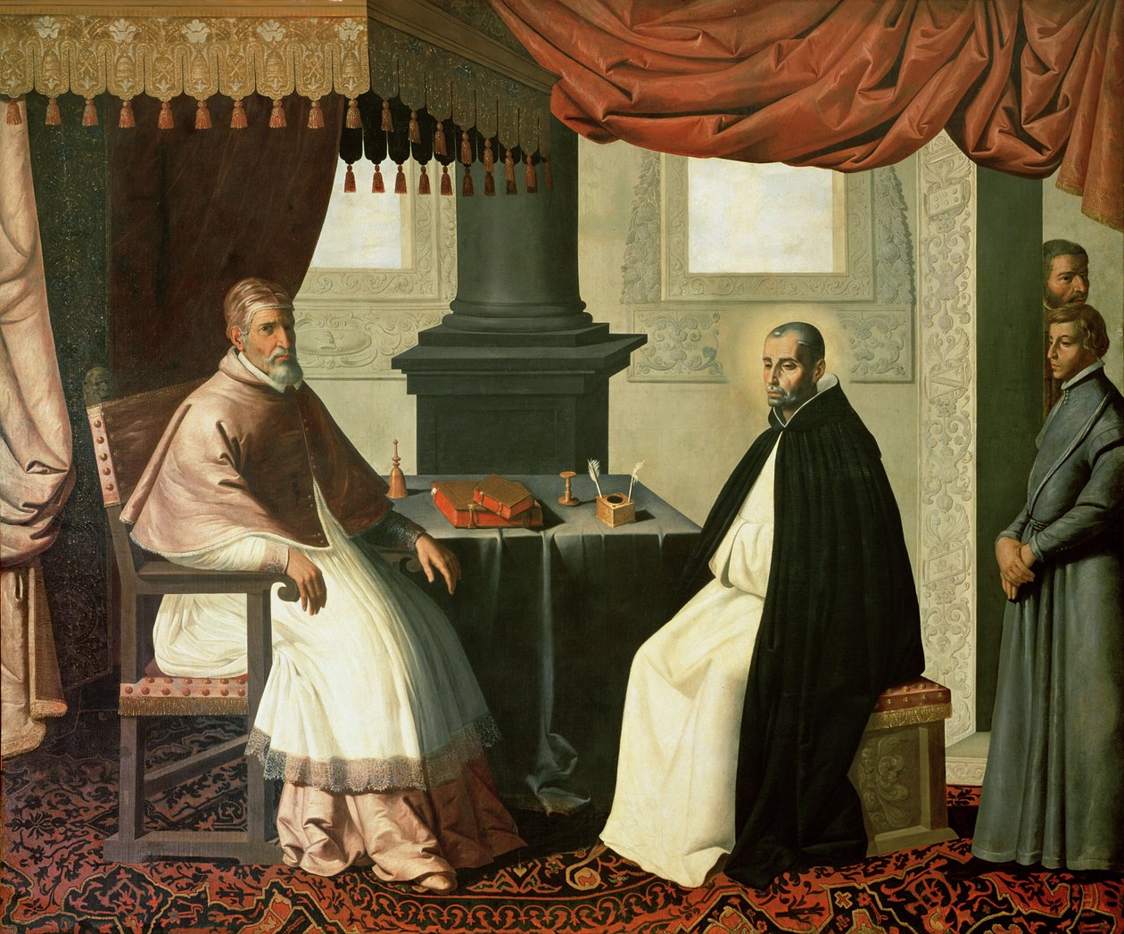 São Bruno (1030-1101) e o papa Urbano II (c.1035-99) 1630-35 de Francisco de Zurbaran