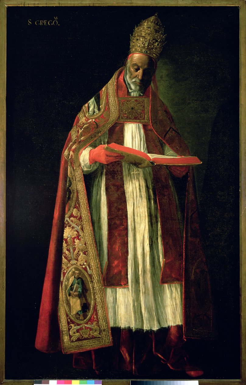São Gregório Magno (c.540-604) de Francisco de Zurbaran