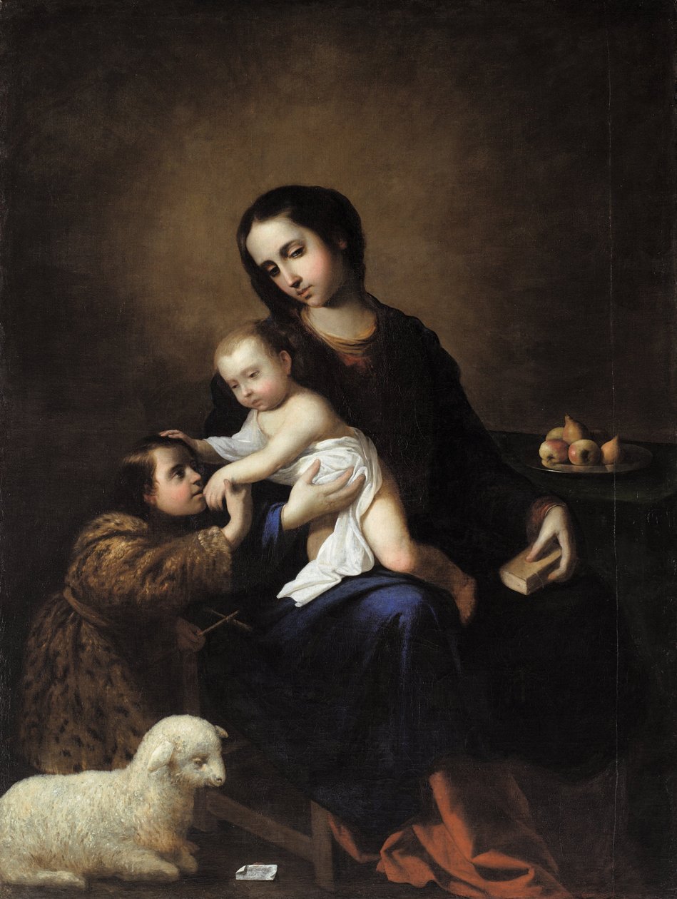 A Virgem e o Menino com o Menino São João Batista de Francisco de Zurbaran