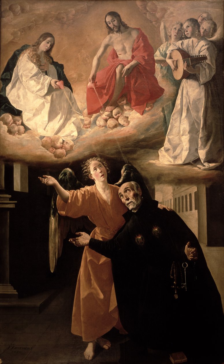 A visão de Santo Afonso Rodríguez (1533-1617) de Francisco de Zurbaran