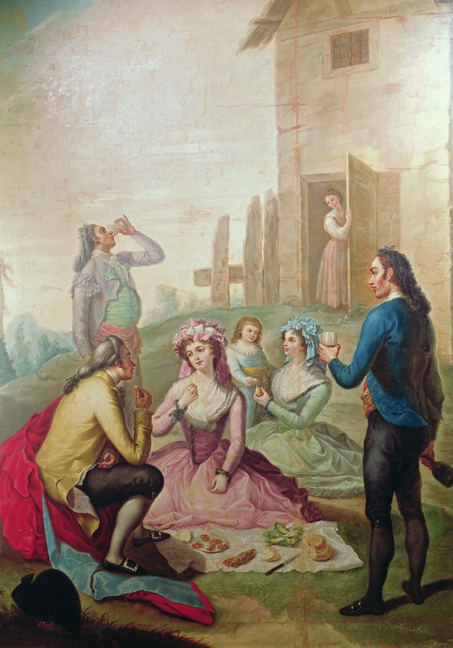 O piquenique no campo de Francisco Bayeu y Subias