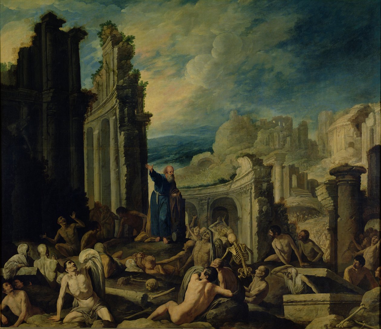 A visão de Ezequiel, 1630 de Francisco Collantes