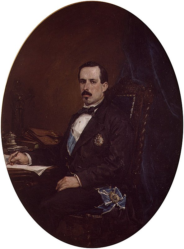 Retrato do Ministro do Desenvolvimento Manuel Ruiz Zorrilla de Francisco Domingo Marqués