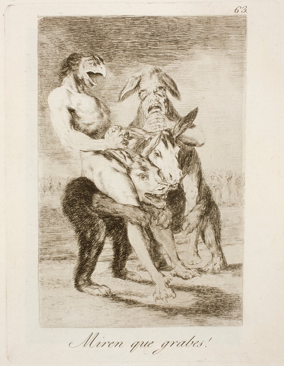 Capricho n º 63 de Francisco de Goya