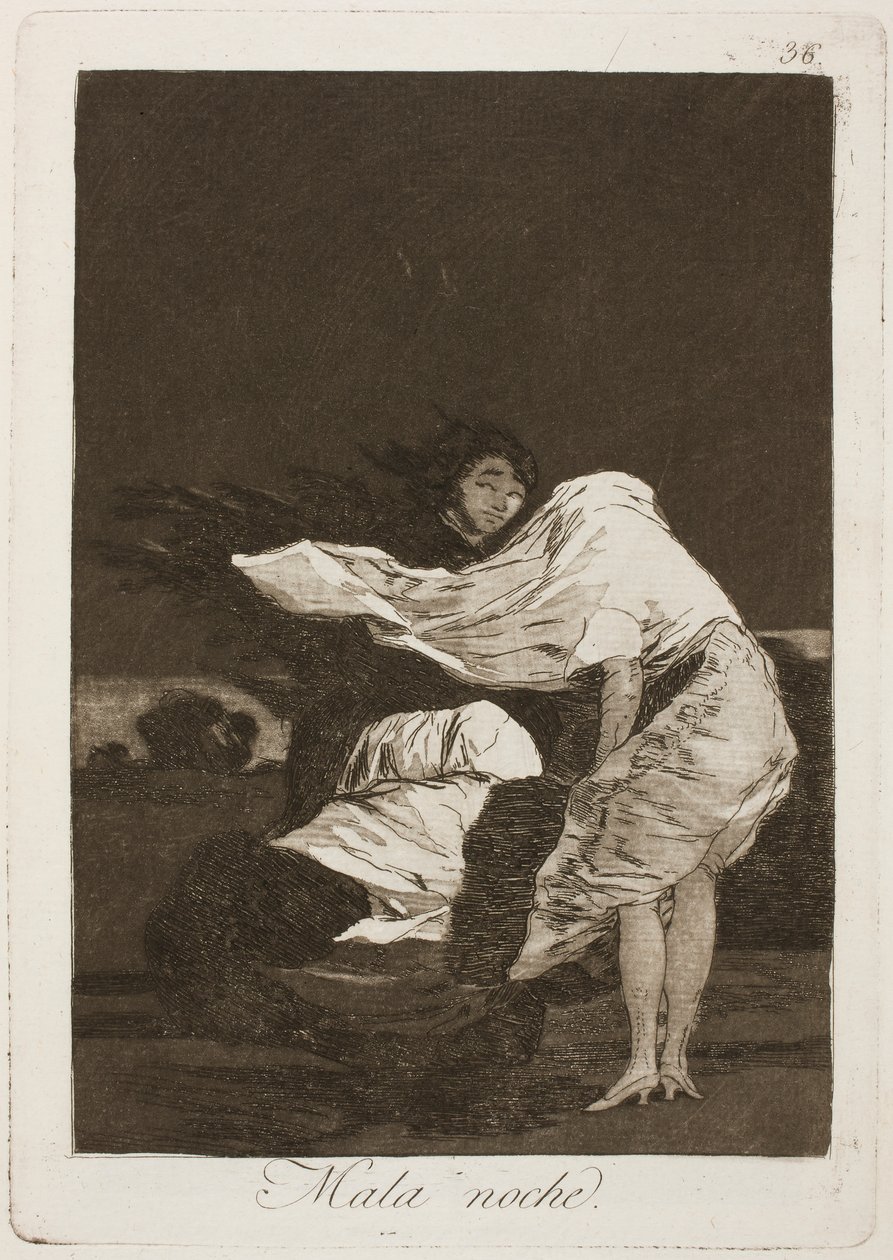Noite ruim de Francisco de Goya