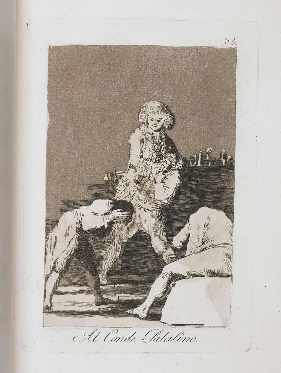 Al Conde Palantino, de Los Caprichos, 1797-1798 de Francisco de Goya