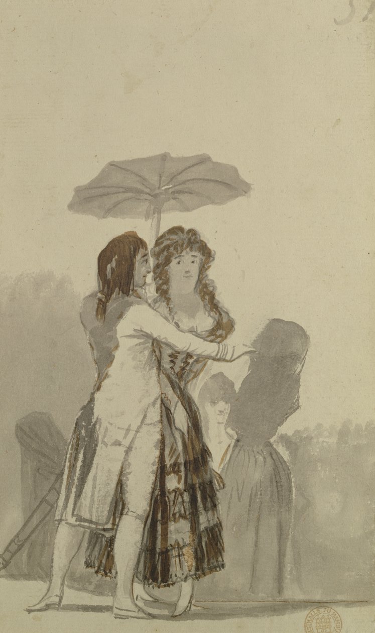 Par, com, um, parasol de Francisco de Goya