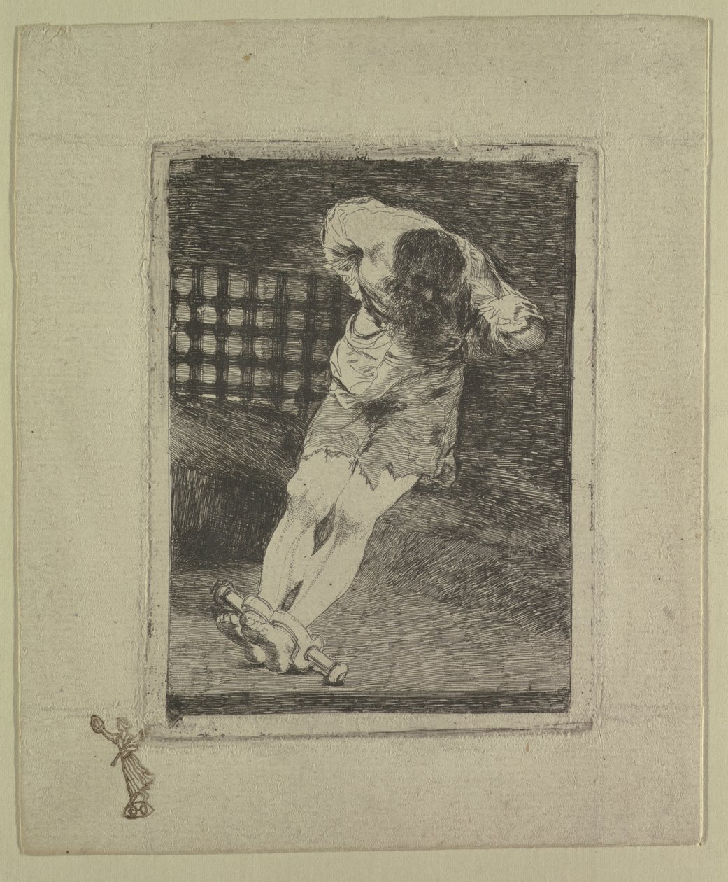A segurança de um réu não exige tormento, c.1810-20 de Francisco de Goya