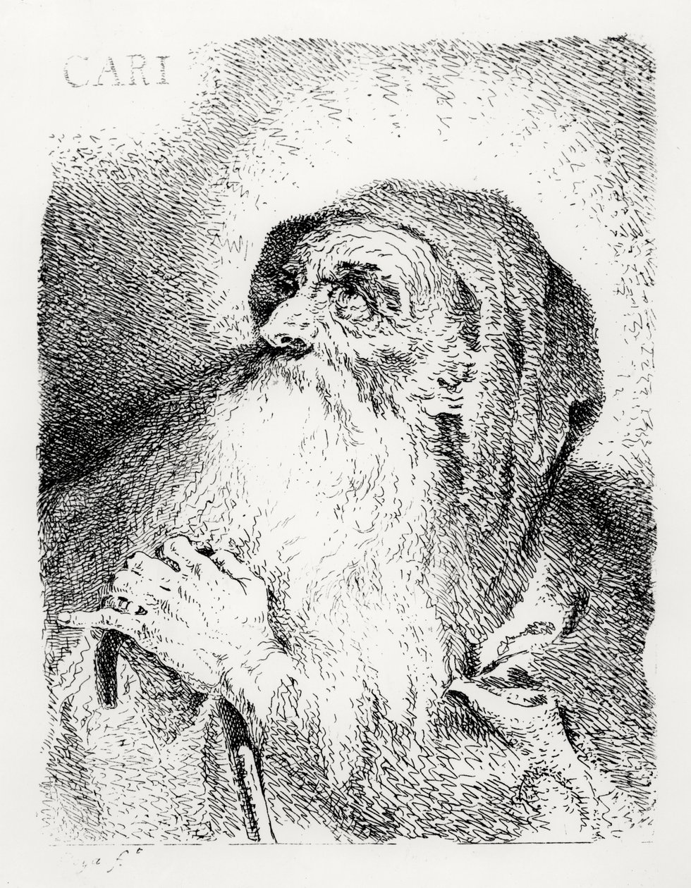 Monge em Contemplação de Francisco de Goya