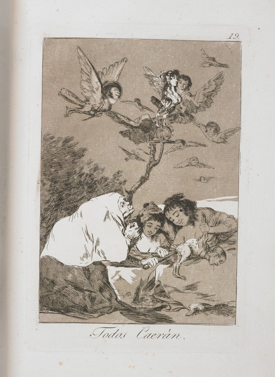 Prato de Los Caprichos, 1797-1798 de Francisco de Goya