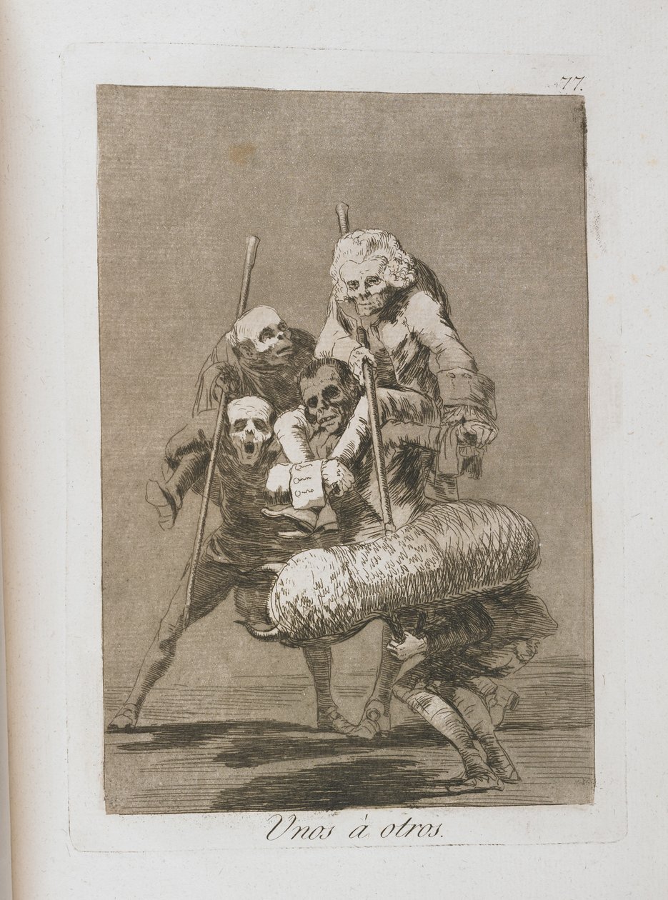 Prato de Los Caprichos, 1797-1798 de Francisco de Goya