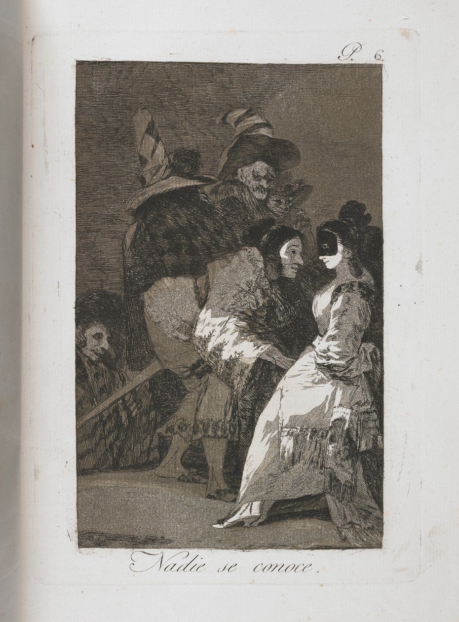 Prato de Los Caprichos, 1797-1798 de Francisco de Goya