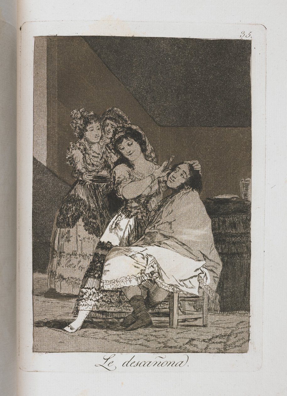 Prato de Los Caprichos, 1797-1798 de Francisco de Goya