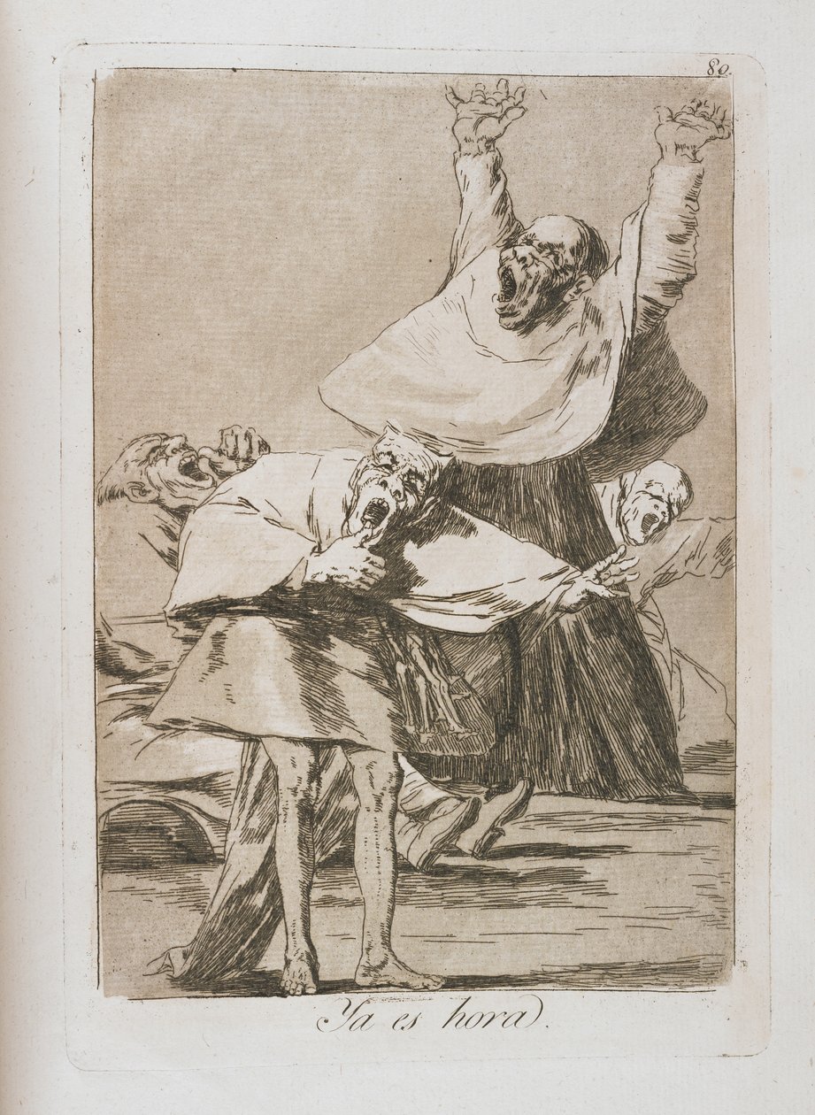 Prato de Los Caprichos, 1797-1798 de Francisco de Goya