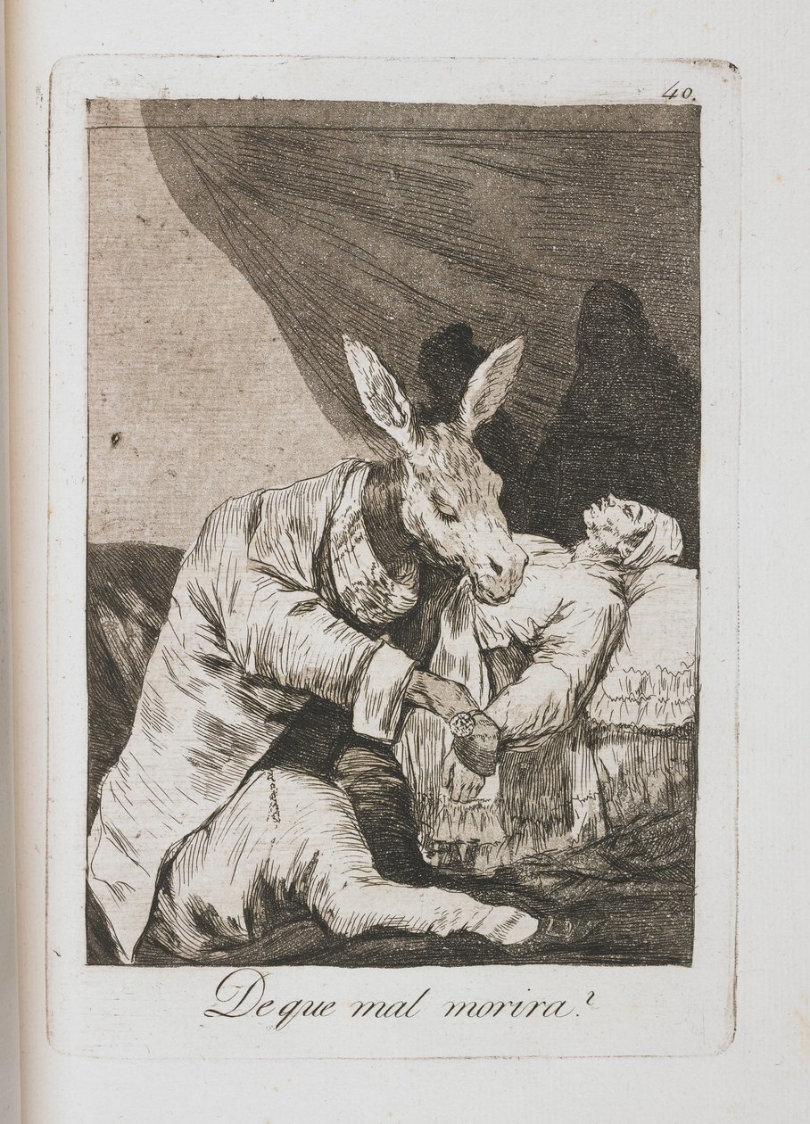 Prato de Los Caprichos, 1797-1798 de Francisco de Goya