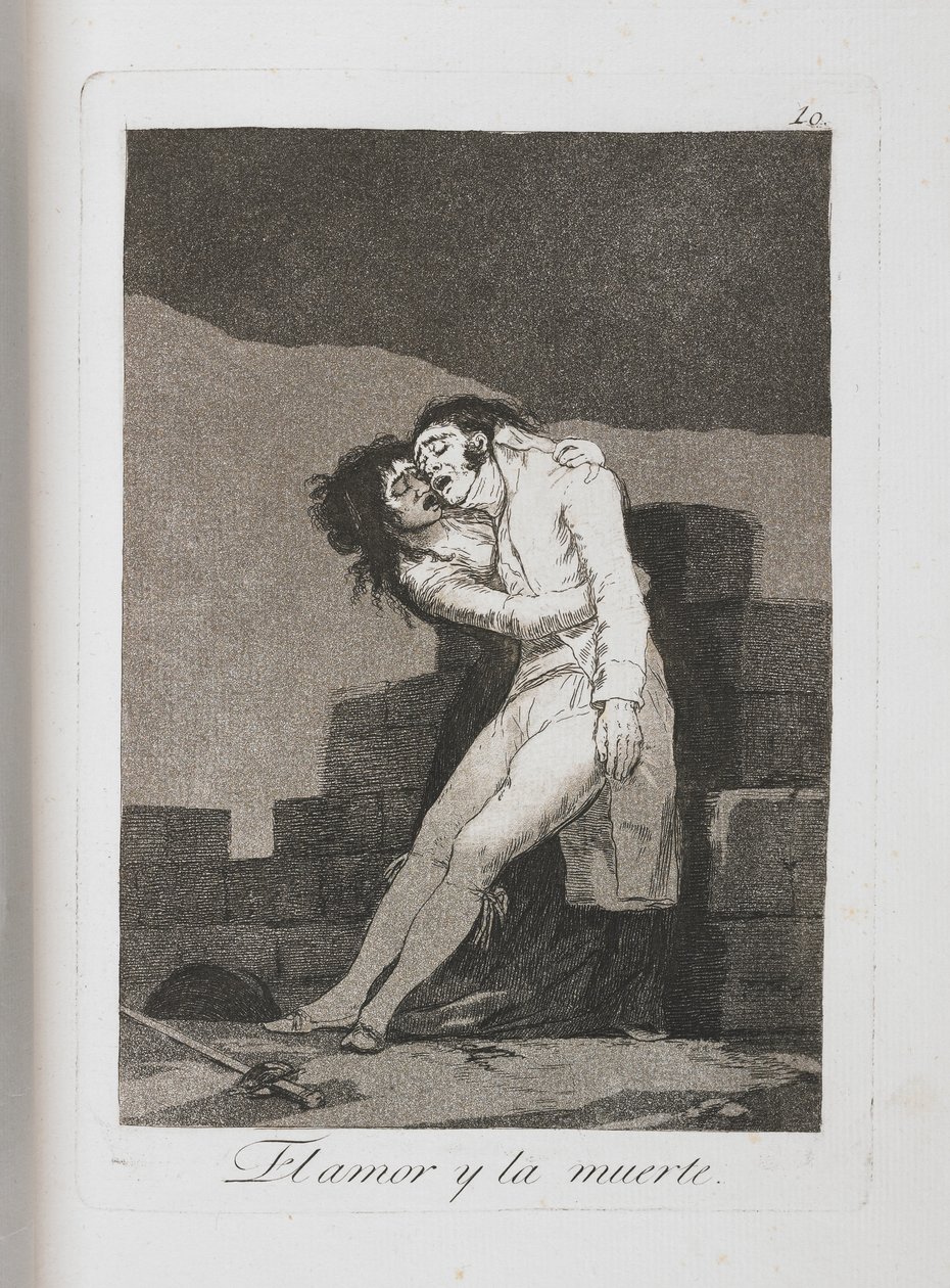 Prato de Los Caprichos, 1797-1798 de Francisco de Goya