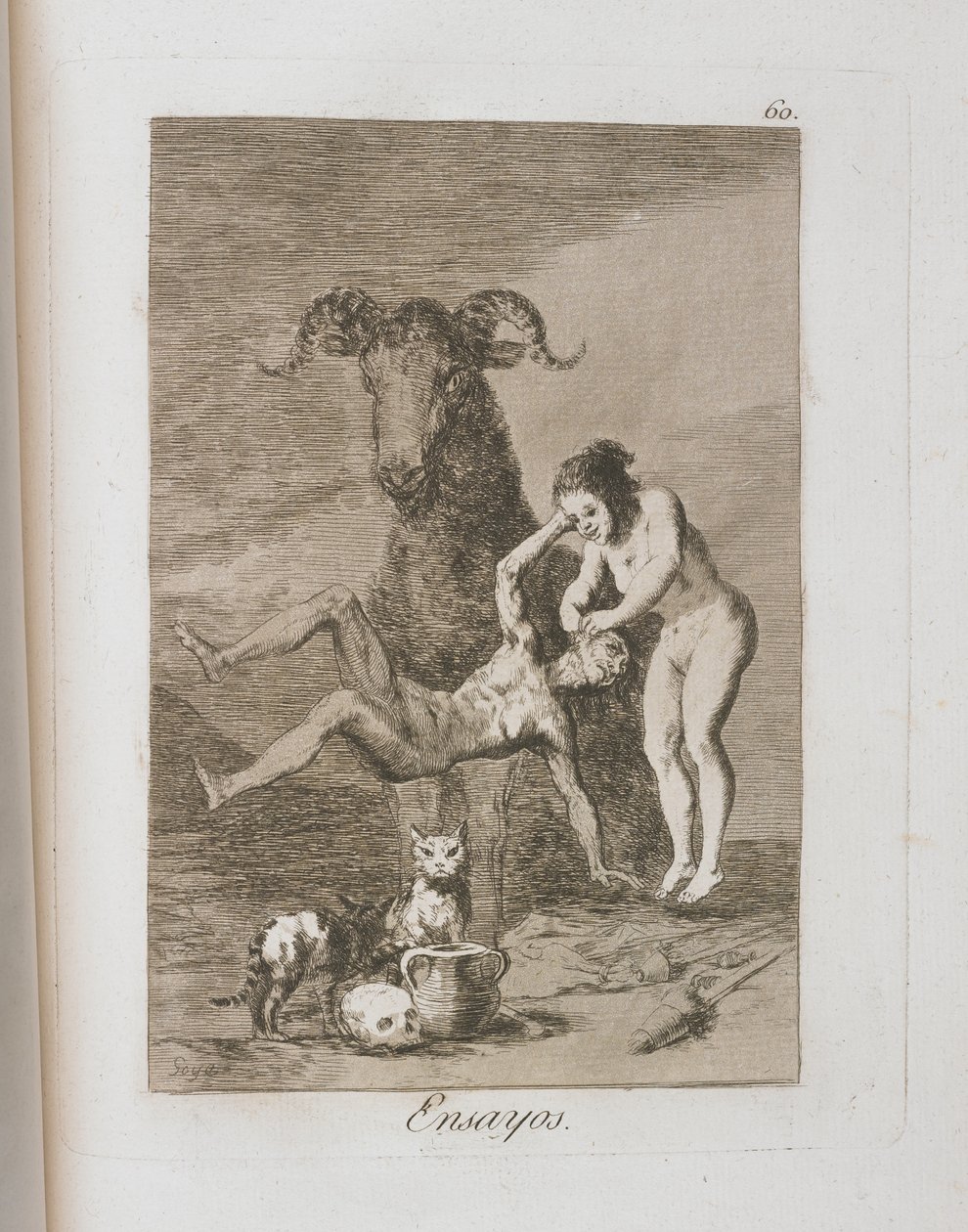 Prato de Los Caprichos, 1797-1798 de Francisco de Goya