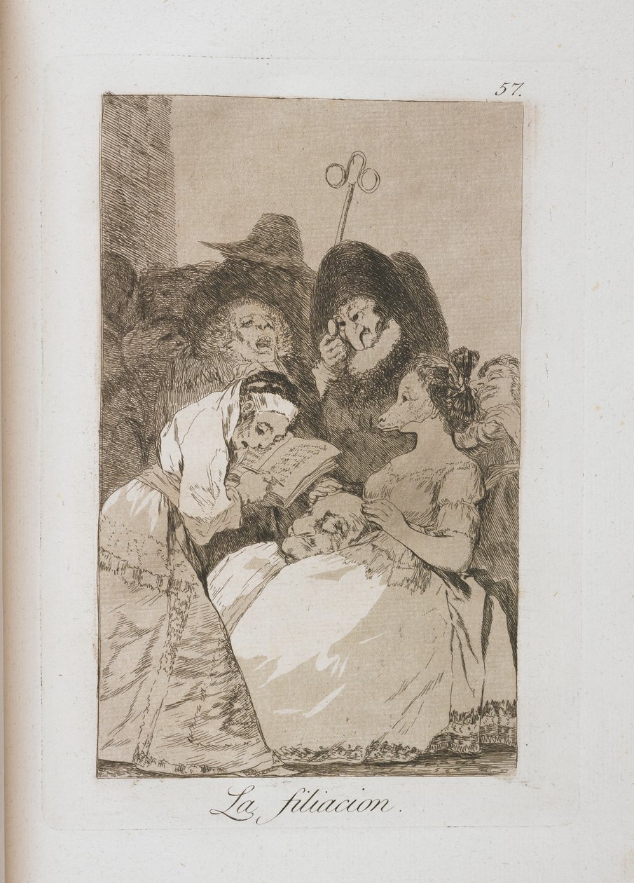 Prato de Los Caprichos, 1797-1798 de Francisco de Goya
