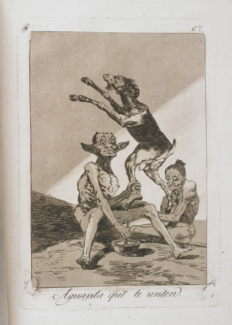 Prato de Los Caprichos, 1797-1798 de Francisco de Goya