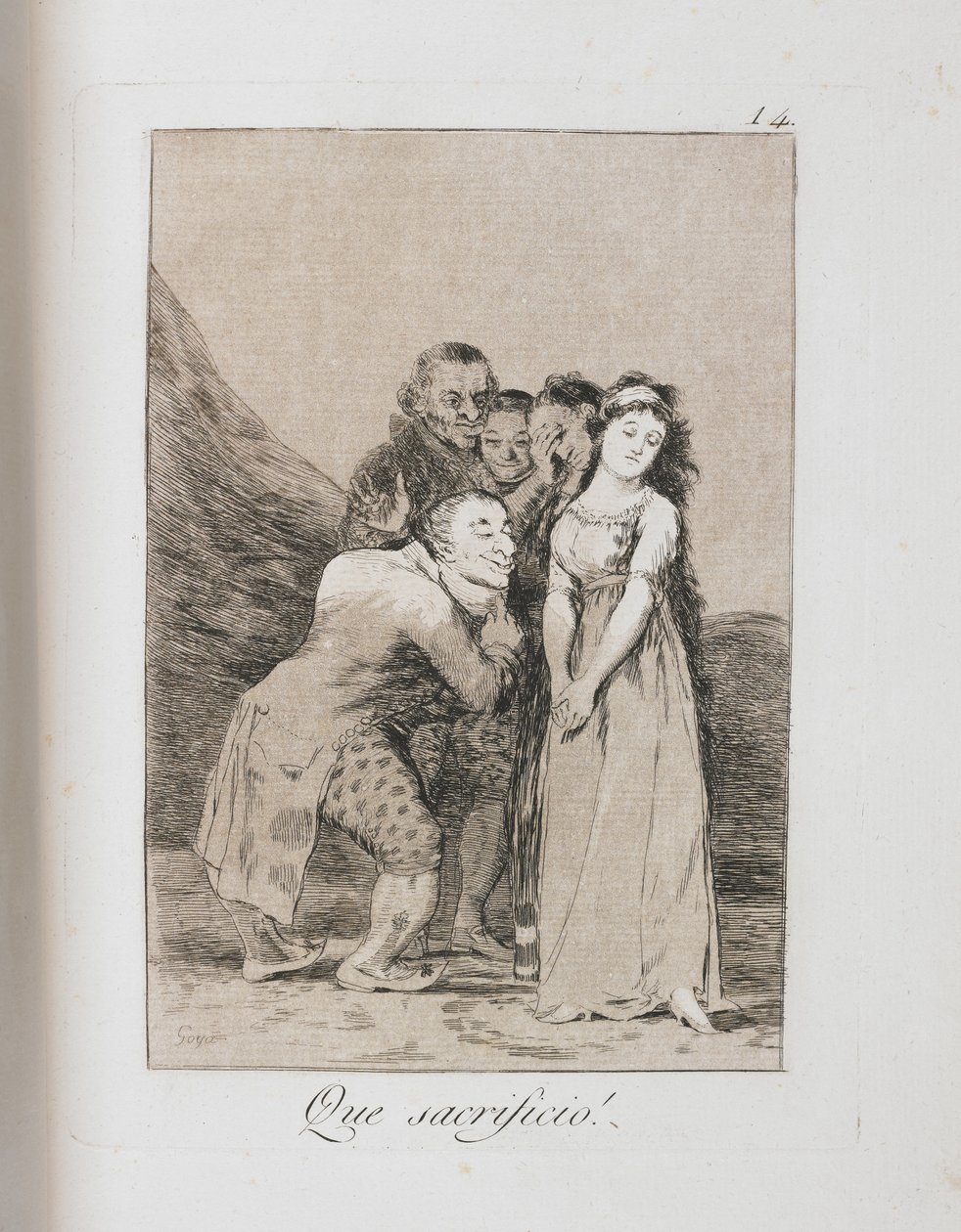 Prato de Los Caprichos, 1797-1798 de Francisco de Goya