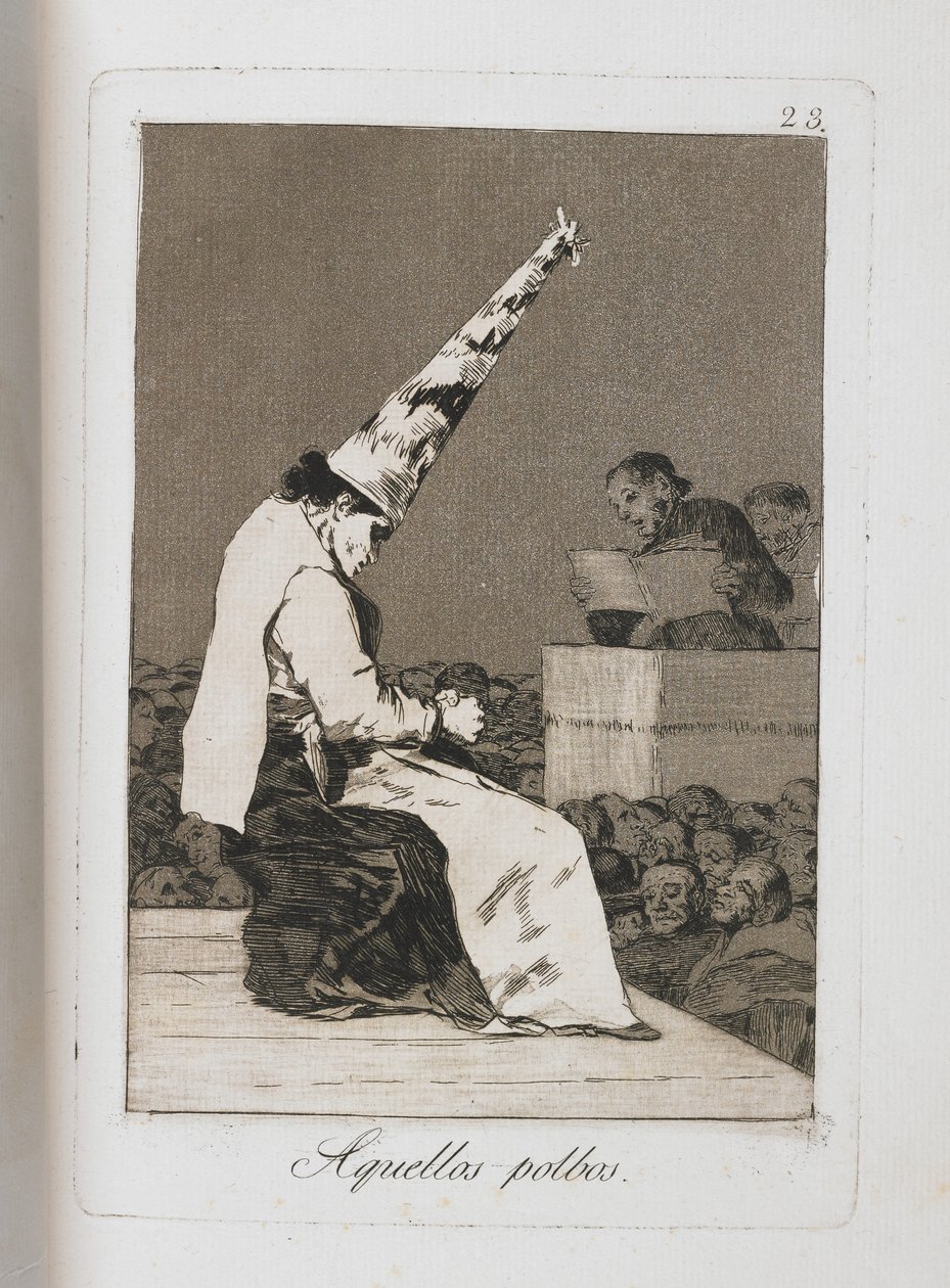 Prato de Los Caprichos, 1797-1798 de Francisco de Goya