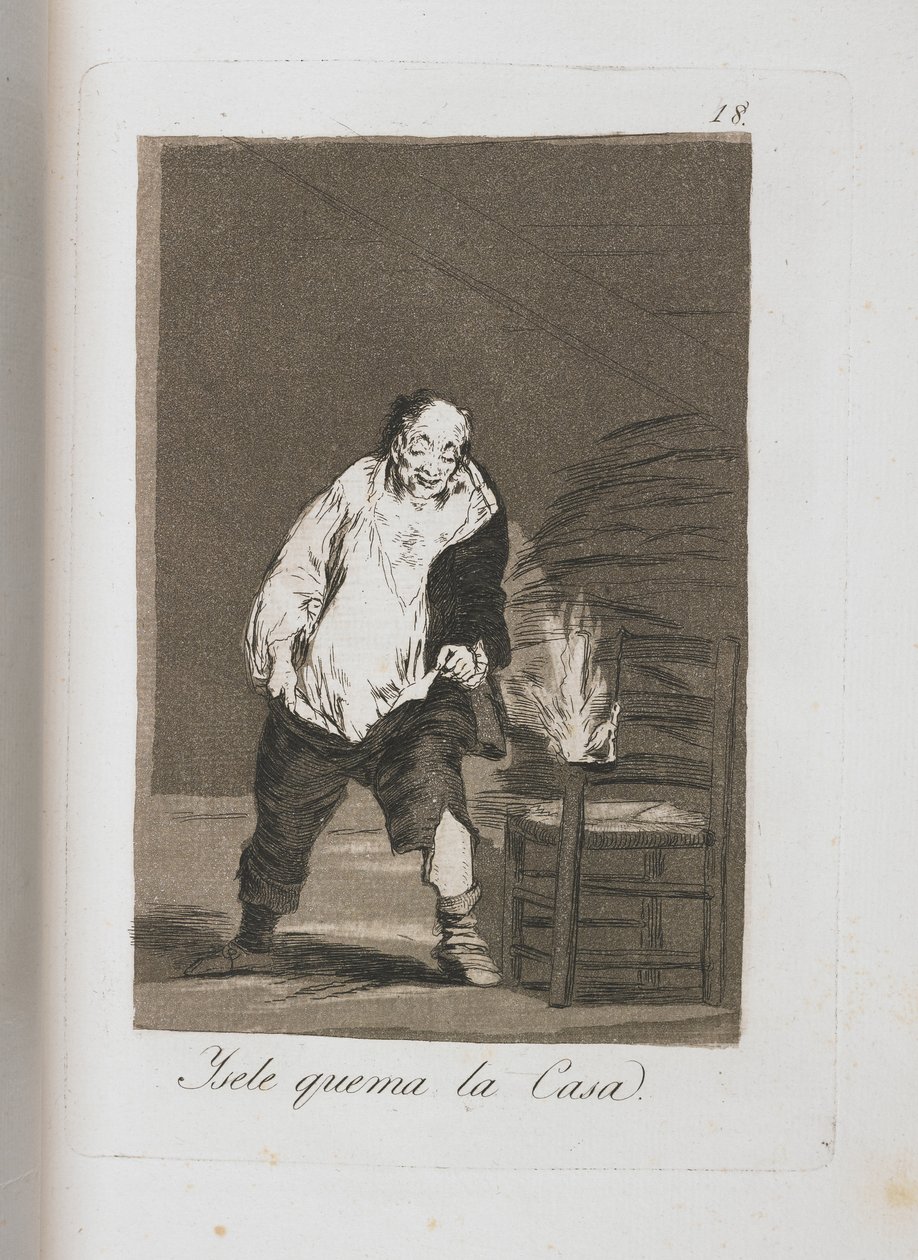 Prato de Los Caprichos, 1797-1798 de Francisco de Goya