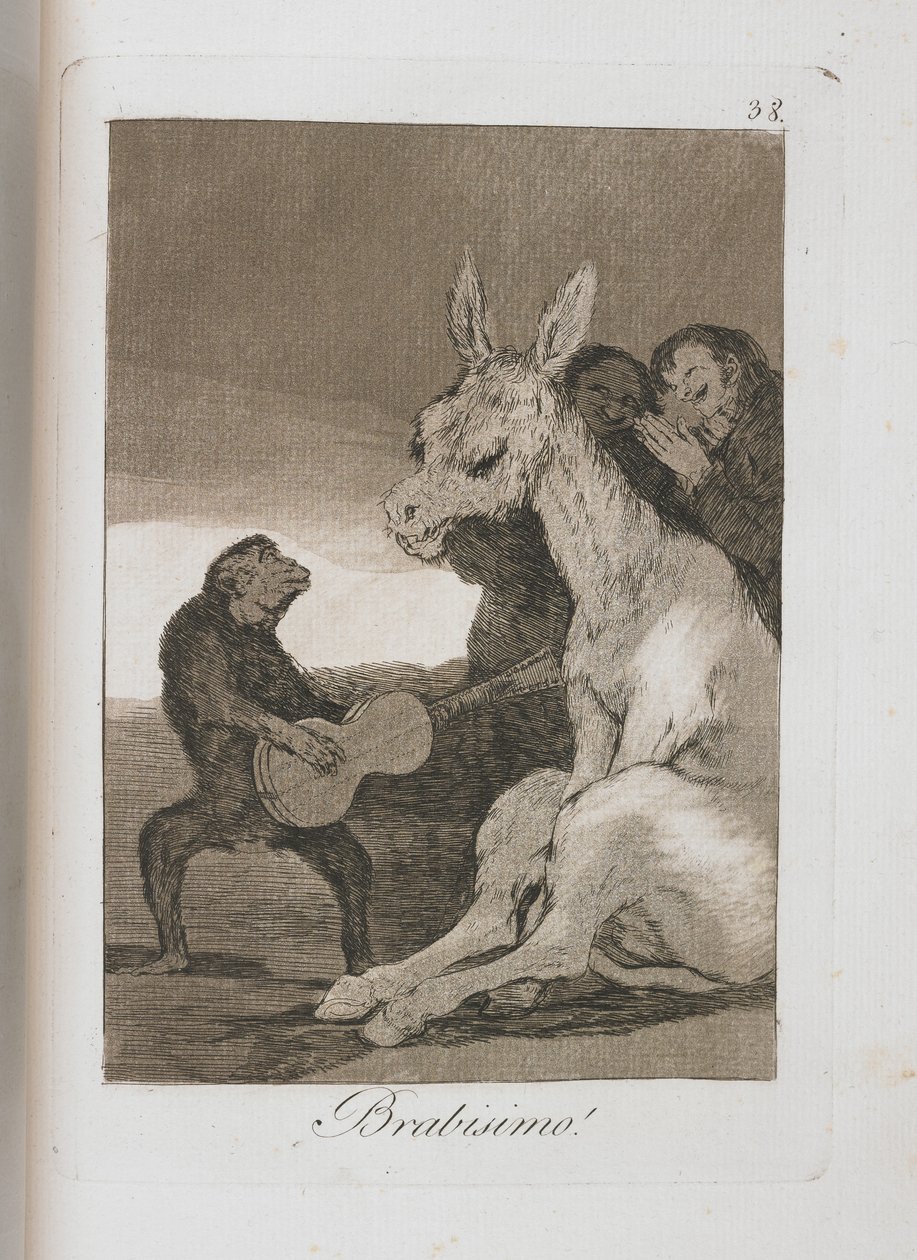Prato de Los Caprichos, 1797-1798 de Francisco de Goya