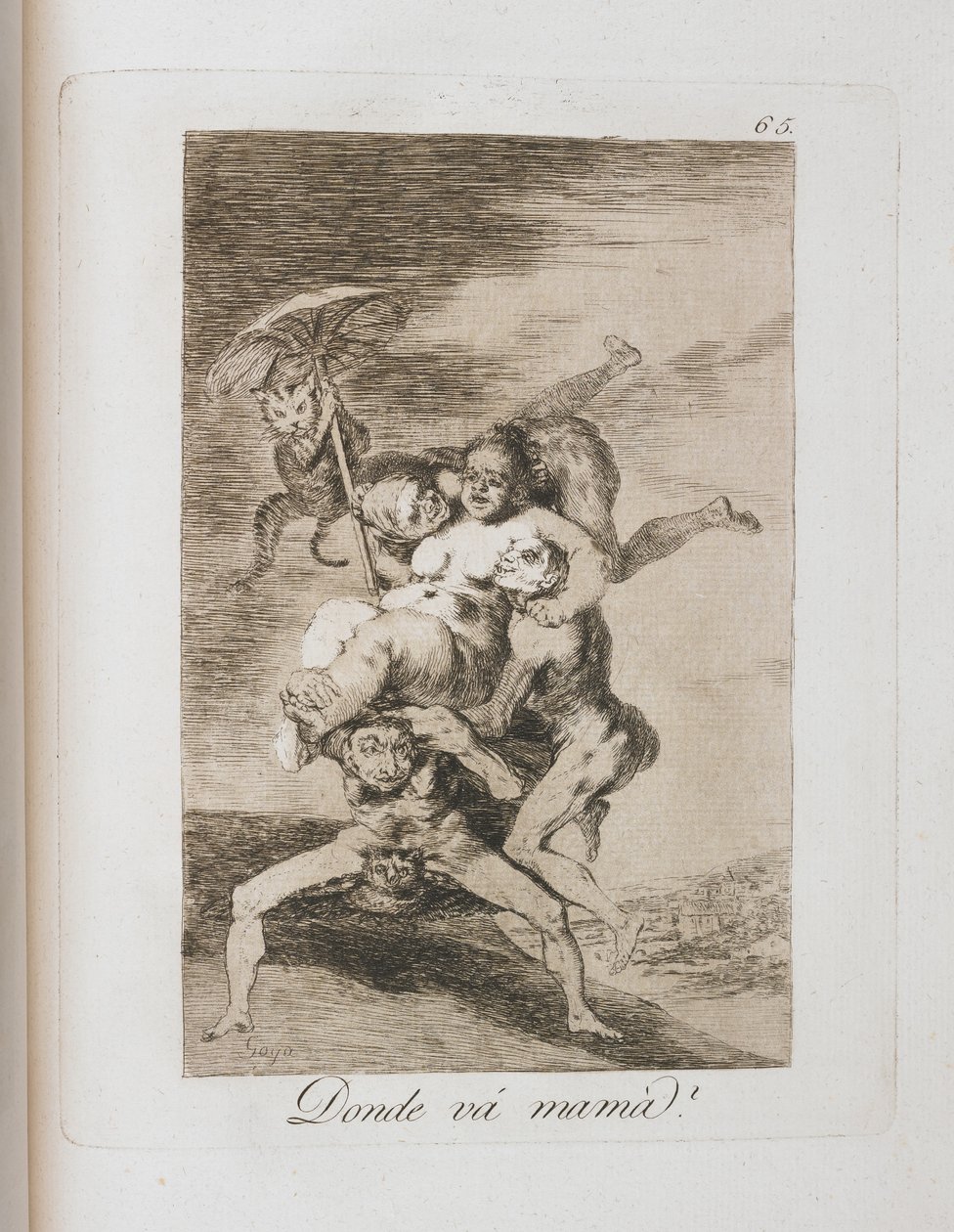 Prato de Los Caprichos, 1797-1798 de Francisco de Goya