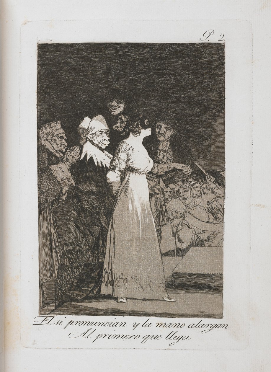 Prato de Los Caprichos, 1797-1798 de Francisco de Goya