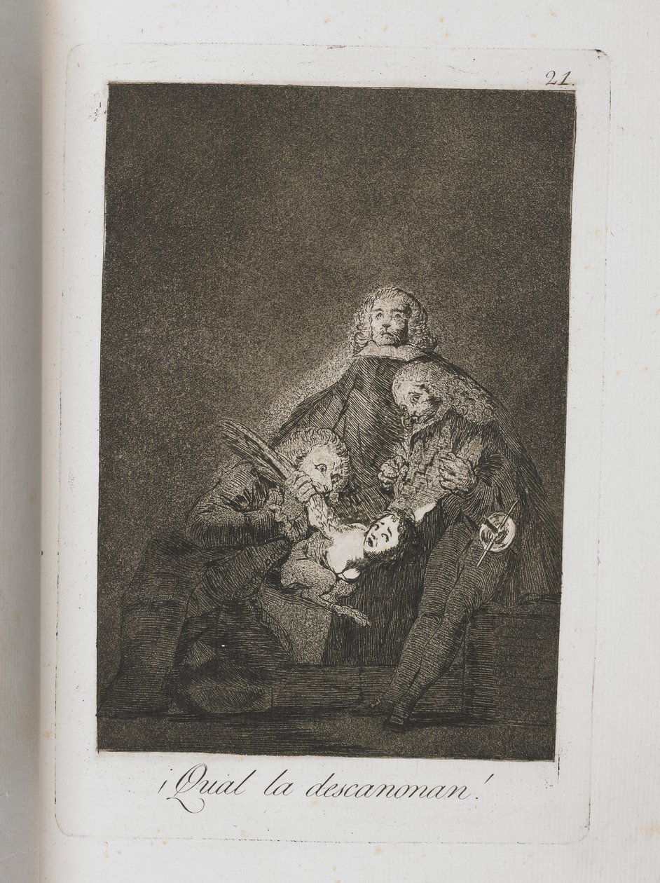 Prato de Los Caprichos, 1797-1798 de Francisco de Goya