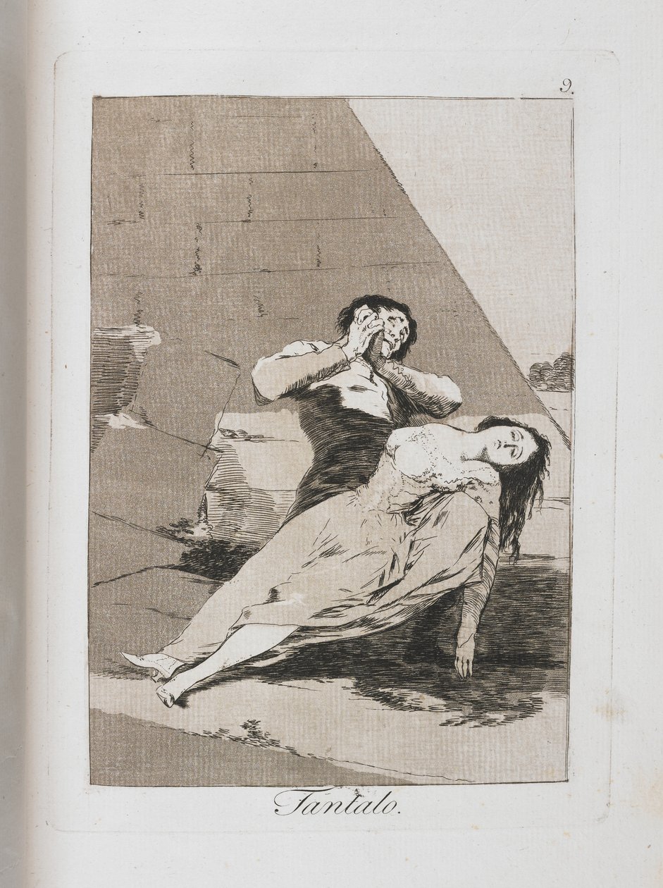 Prato de Los Caprichos, 1797-1798 de Francisco de Goya
