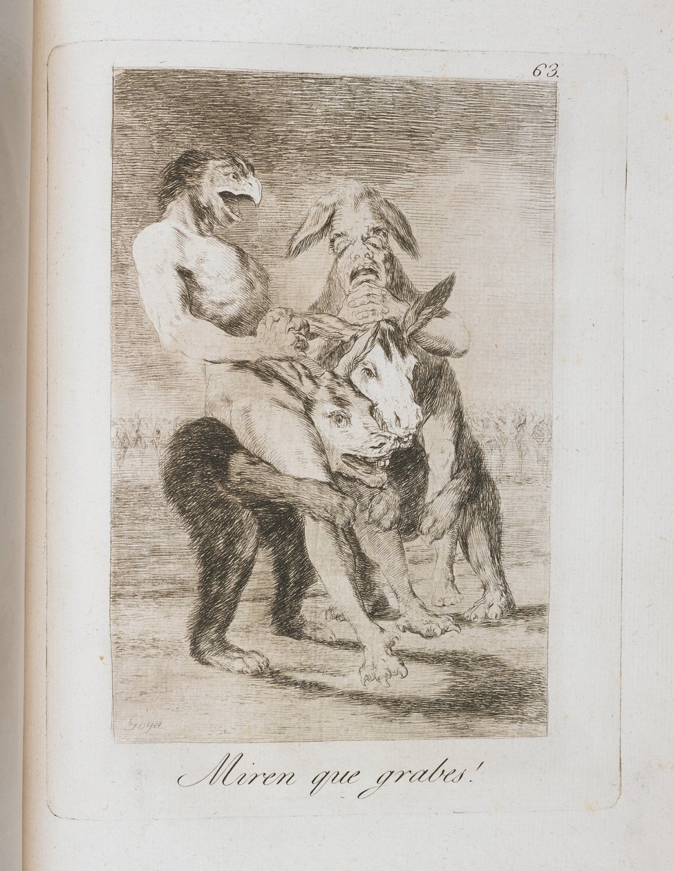 Prato de Los Caprichos, 1797-1798 de Francisco de Goya