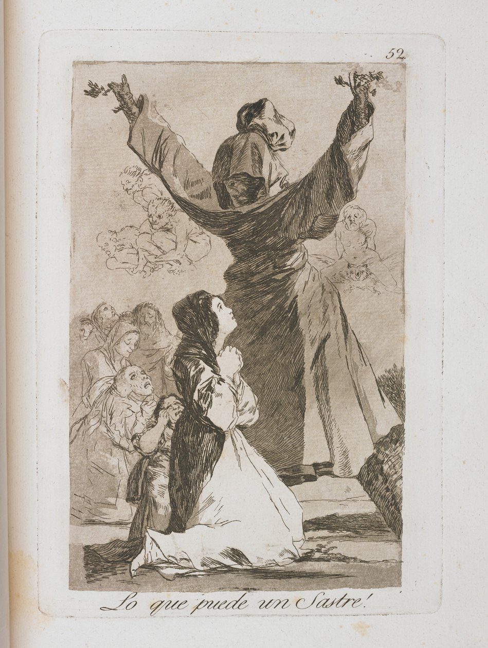 Prato de Los Caprichos, 1797-1798 de Francisco de Goya