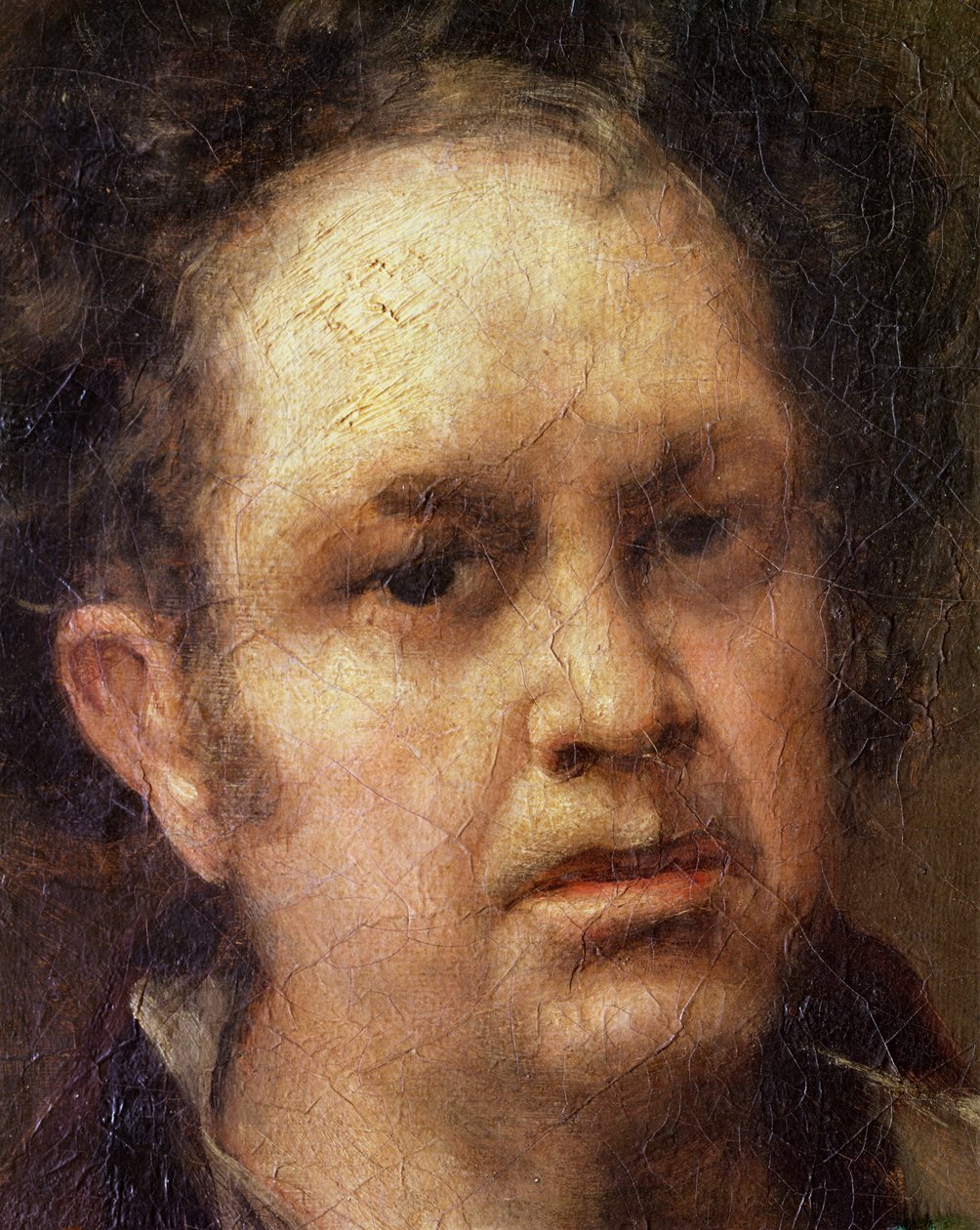 Auto-retrato com a idade de 69 anos, c.1815 de Francisco de Goya